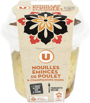 Asian box nouilles aux légumes et poulet