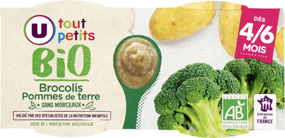 Bols brocolis pommes de terre sans morceaux U_TOUT_PETITS Bio