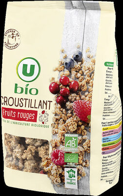 Muesli croustillant fruits rouges front packaging