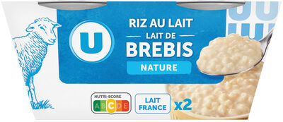 Riz au lait de brebis nature,2X140g