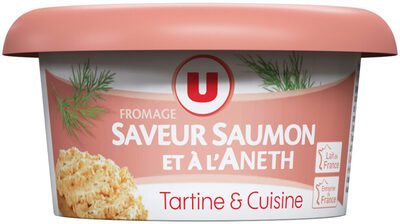 Fromage au lait pasteurisé à tartiner saveur saumon et aneth 23%mg