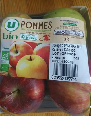 Pomme ingredients label