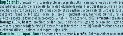 Croq'panés blé et fromage bon et végétarien - 2x100g nutrition facts table