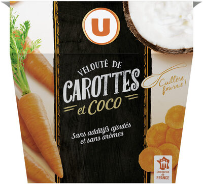 Velouté de carotte au lait de coco front packaging