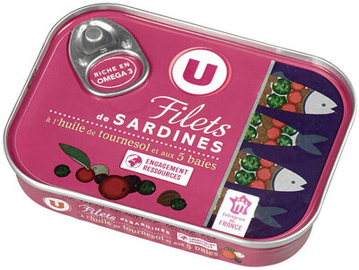 Filets de sardines à l'hle de tournesol & aux 5 baies