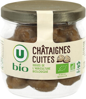 Châtaignes cuites entières pelées - Bocal 210g