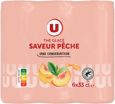 Boisson au thé glacé Saveur pêche - Pack Canettes 6x33cl