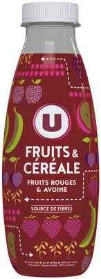 Jus de fruits et céréales fruits rouges et avoine