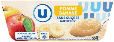 Purée de pommes banane sans sucres ajoutés 4x100g