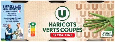 Haricots verts extra fins - 3 boîtes de 110g