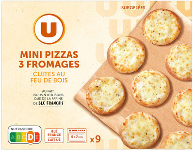 Mini pizza 3 fromages x9 - 270g