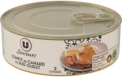 Confit de canard 2 cuisses igp boîte 4/4 front packaging