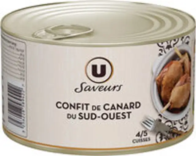 Confit canard 4/5 cuisses tambourin
