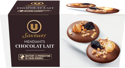 Mendiants chocolat lait ballotin 140g