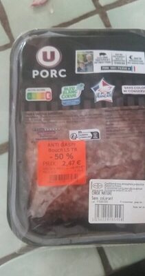 Chair à saucisse gros grains, Barquette 500g