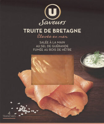 Truite fumée, 4 tranches 120g front packaging