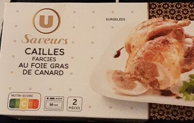Cailles farcies au foie gras de canard
