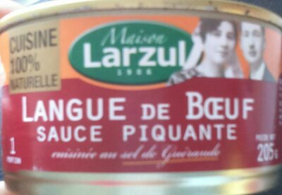 Langue de boeuf sauce piquante front packaging