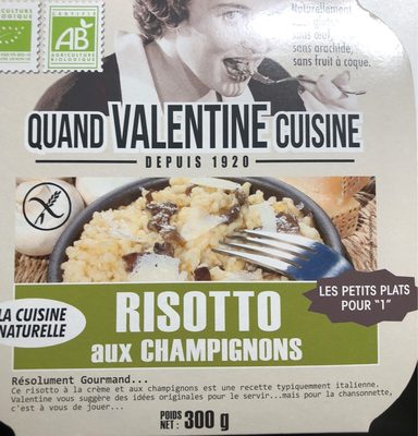 Risotto aux champignons front packaging