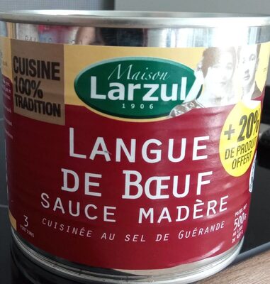 Langue de bœuf sauce Madère au sel de Guérande