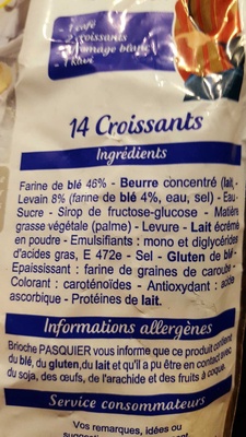 14 Croissants, au levain