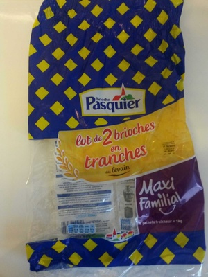 Lot de 2 brioches en tranches au levain