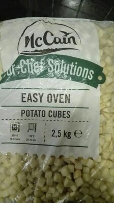 Potato cubes front packaging