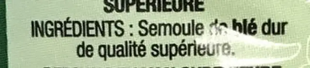 Torti ingredients label
