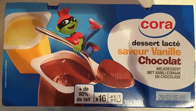 Dessert lacté saveur Vanille Chocolat