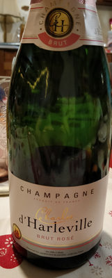 Champagne brut rosé front packaging