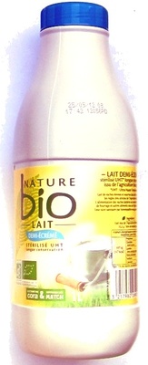 Lait demi-écrémé bio