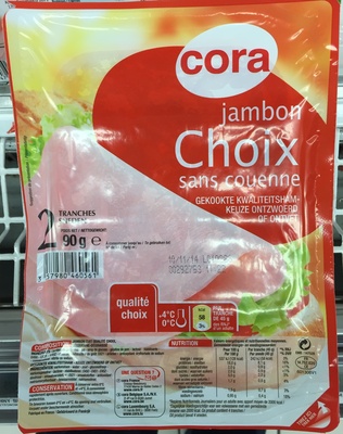 Jambon Choix sans couenne front packaging