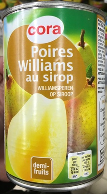 Poires Williams au sirop