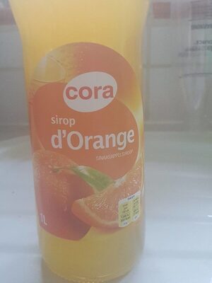 Sirop d'orange nutrition facts table