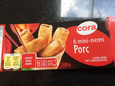 6 mini-nems Porc