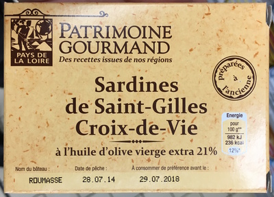 Sardines de Saint-Gilles-Croix-de-Vie