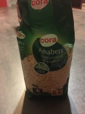 Pâtes Alphabet front packaging