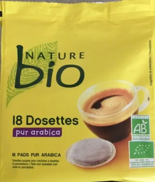 Café Pur Arabica nutrition facts table
