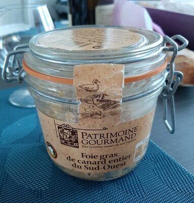 Foie gras de canard entier du Sud Ouest front packaging