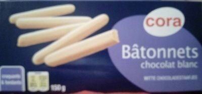 Bâtonnets Chocolat Blanc front packaging