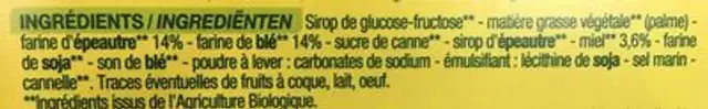 6 gaufres fourrées au miel ingredients label