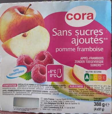 Dessert de pomme framboise sans sucres ajoutes