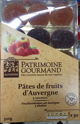 Pâtes de fruits d'Auvergne 5 saveurs
