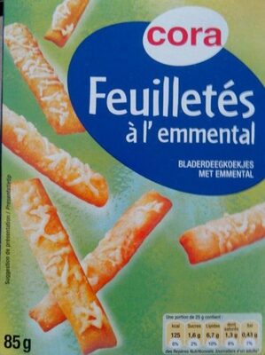 Feuilletés à l'Emmental front packaging