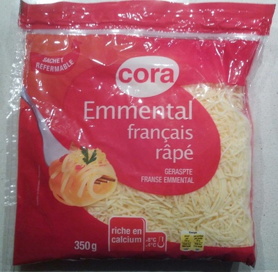 Emmental Français râpé front packaging