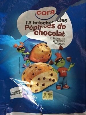 12 briochettes pépites de chocolat