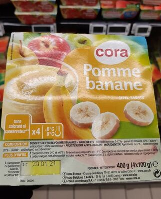 Compote pomme banane