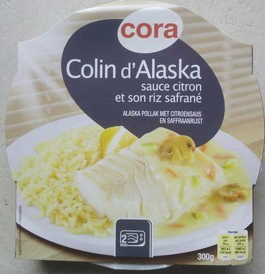 Colin d'Alaska sauce citron et son riz safrané front packaging