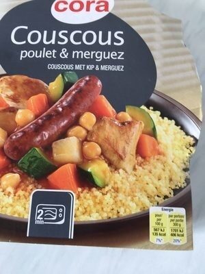 Couscous poulet & merguez front packaging