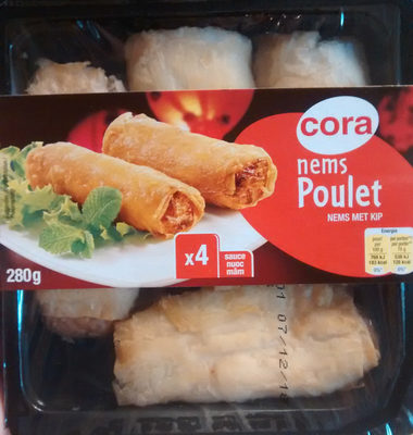 4 Nems au poulet + sauce